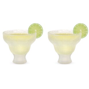 Outset Stemless Margarita glasses Double Wall, Borosilicate