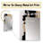 Black, White And Gold Expression III - Abstract Unique Wall Mirror Decor, Black Large Mirror, Printed Metal Art-1463749195