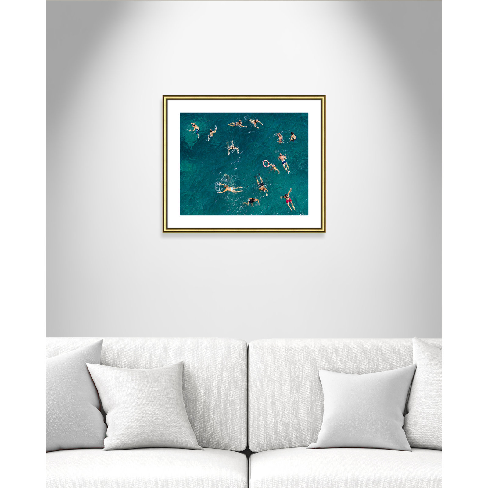 Norvell "Tonti" Print by Tonti, Gold Framed Paper, 21.5" H x 25.5" W x 0.88" D