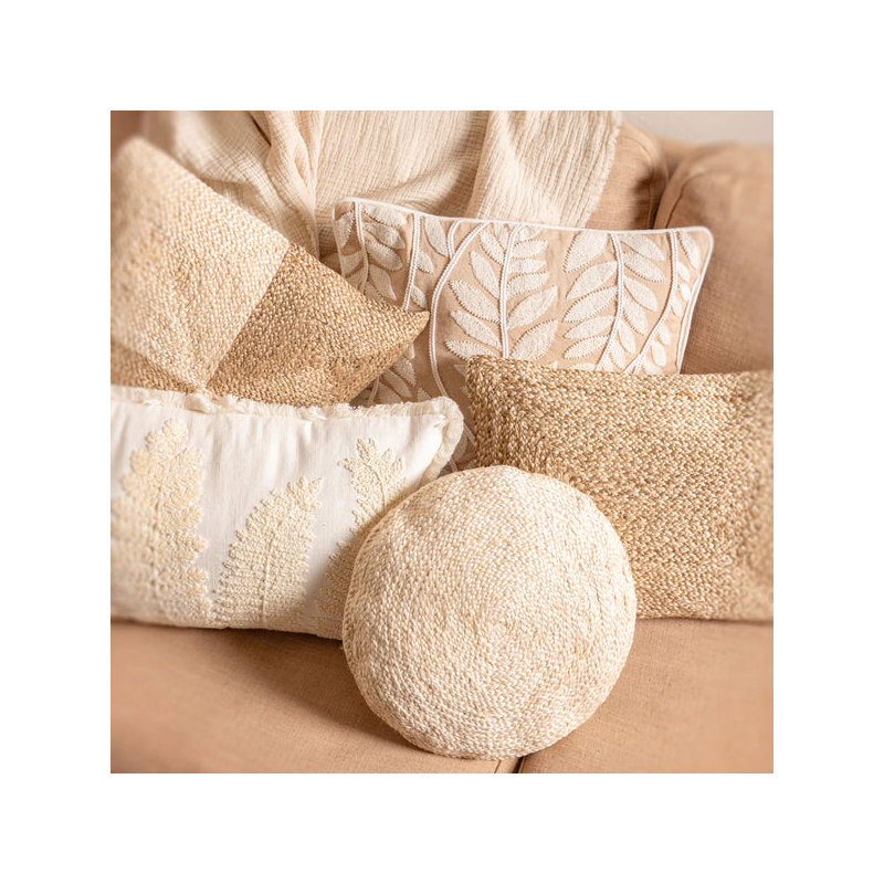Round Jute Pillows
