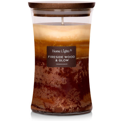 Fireside Wood & Glow,  3-Layer Highly Scented Candles