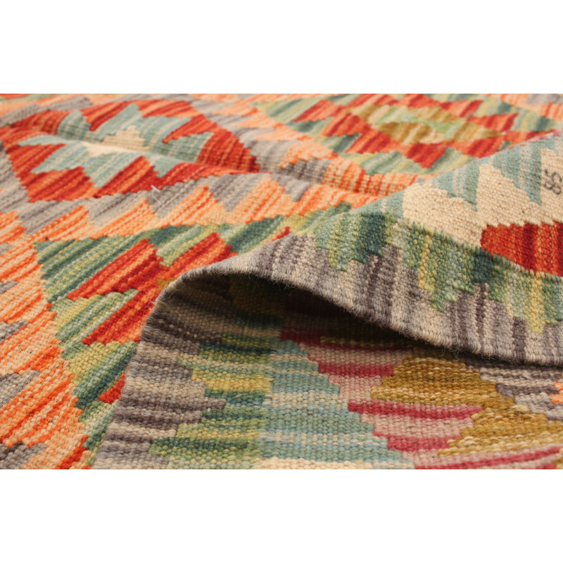 Tapis décoratif en laine de conception unique noué à la main New Age 3 pi 2 po x 5 pi 1 po Botju
