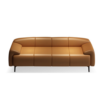 Orange Upholstered Bench