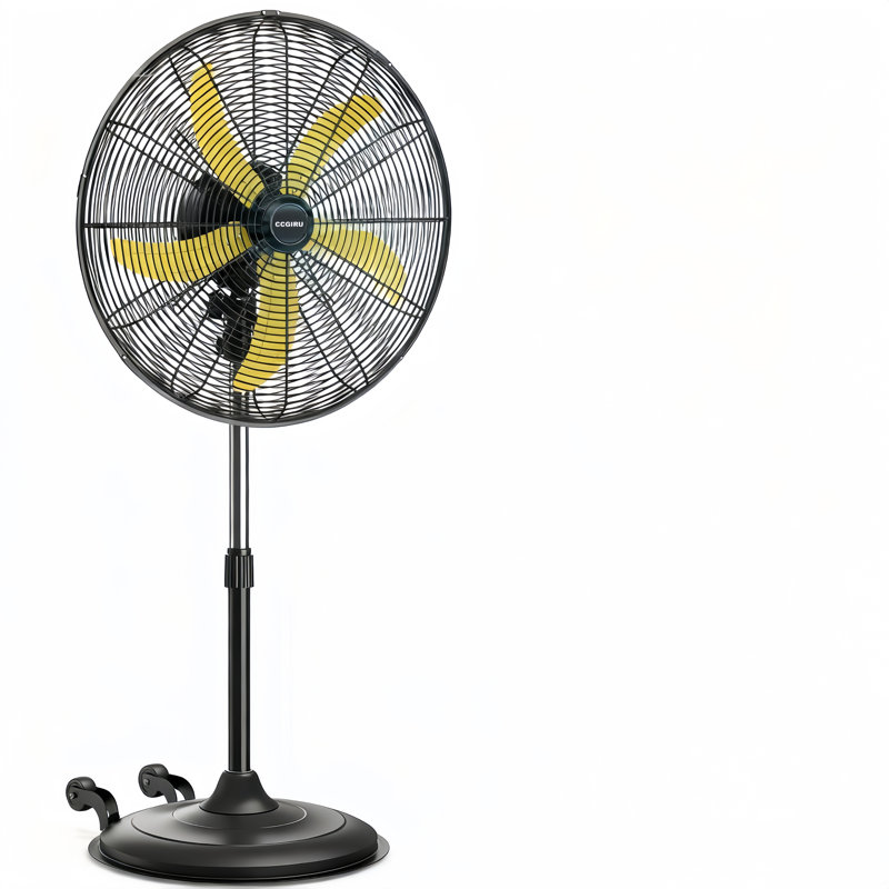 Ventilateur sur pied oscillant à haute vitesse de 20 po - 3 vitesses, homologué UL, moteur à courant alternatif 1 / 5HP pour commercial / entrepôt / garage