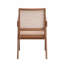 Chaise d'appoint en rotin et finition naturelle
