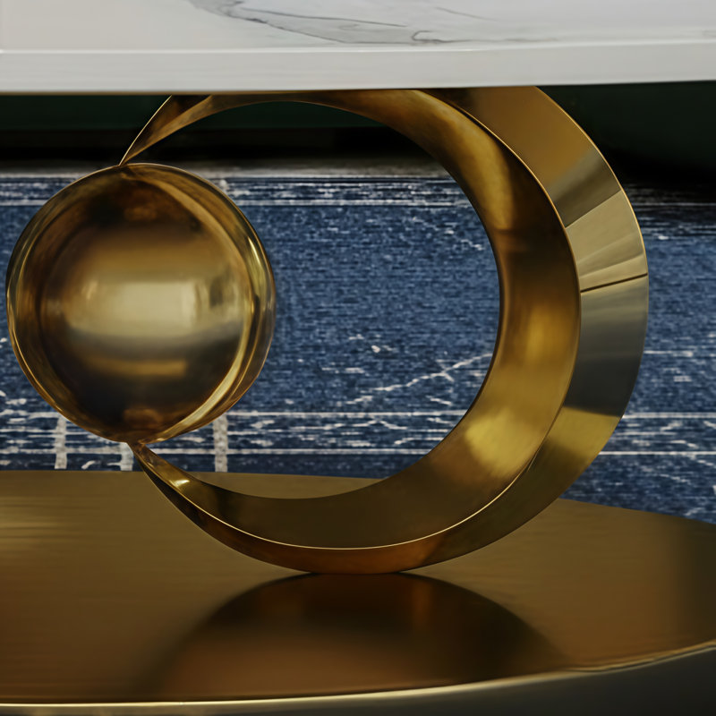 Table basse Modern, Doré