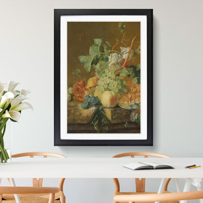 Still Life with Flowers and Fruit Vol.8 by Jan Van Huysum - Picture Frame Painting