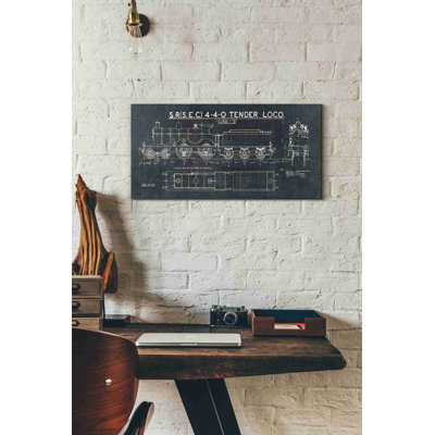 « ii », impression sur toile Train Blueprint