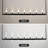 Acevedo 7-Light 59" Dimmable kitchen Island Linear Chandelier (Bulbs Included)-906287487