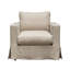 Chaise Savannah en lin naturel sable-79031476