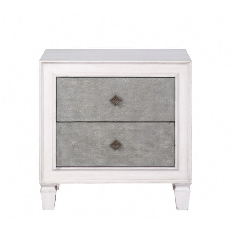 Table de chevet avec tiroirs pleine extension et fabrication durable pour les chambres modernes