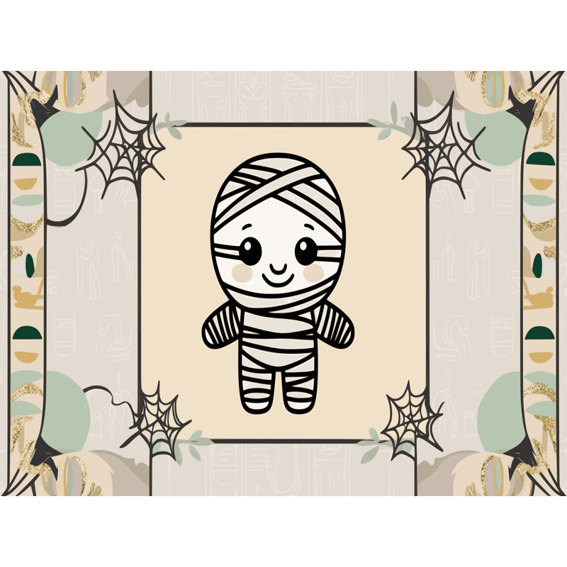 Tapis de vacances d'Halloween The Holiday Aisle®, Rectangulaire 8 pi x 10 pi