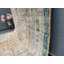 Tapis beige en patchwork de laine rétro, 76 x 111 po