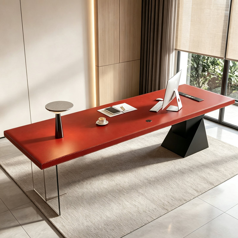 bureau rectangulaire moderne et simple