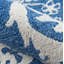 Tapis oriental en laine touffeté à la main bleu / blanc Cece-893664275