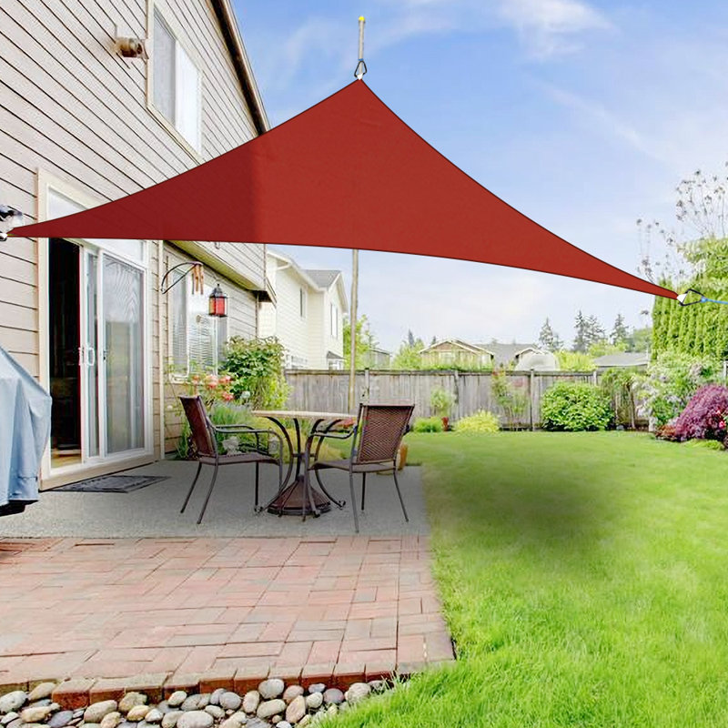 Durango 5m x 5m x 5m Triangular Sun Shade Sail, Terracotta