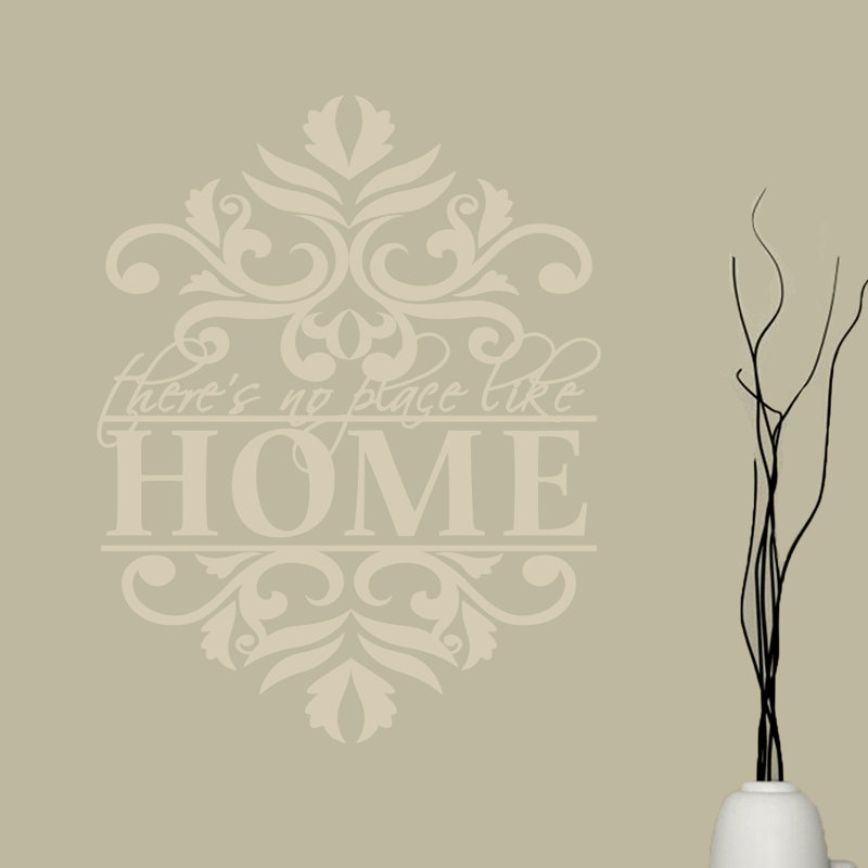 Décalcomanie murale «no place like home, Beige clair