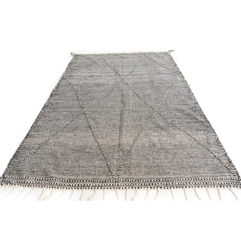 Tapis noir et blanc Odle