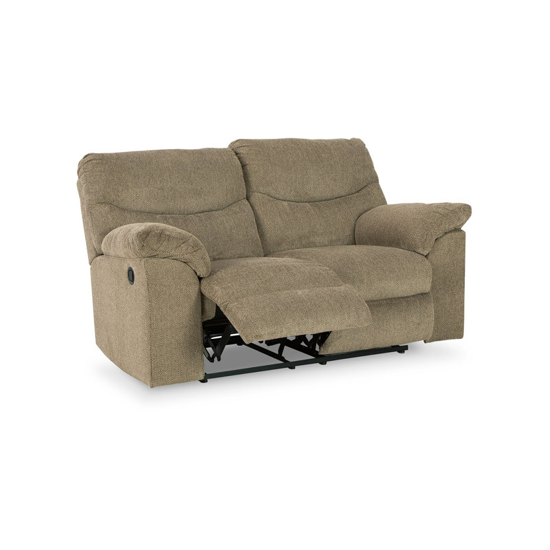 Causeuse inclinable manuelle 70 po Tul, Mélange de polyester brun