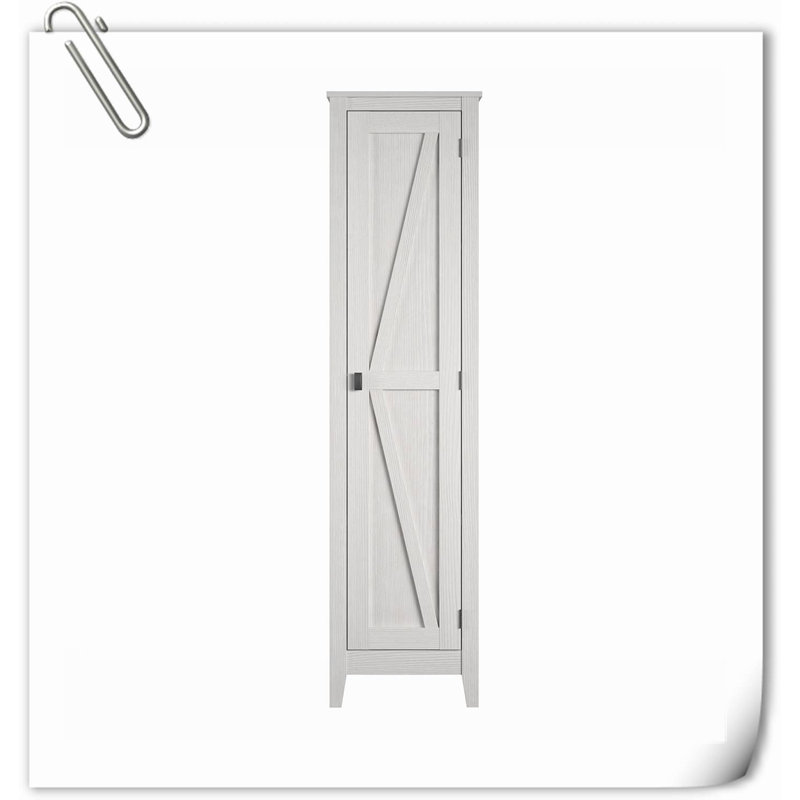 Kaylisha Solid Wood Freestanding Linen Cabinet
