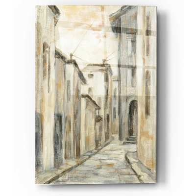 «European Village II» par Silvia Vassileva, art mural en verre acrylique