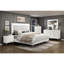 Commode de 6 tiroirs de rangement Glam White
