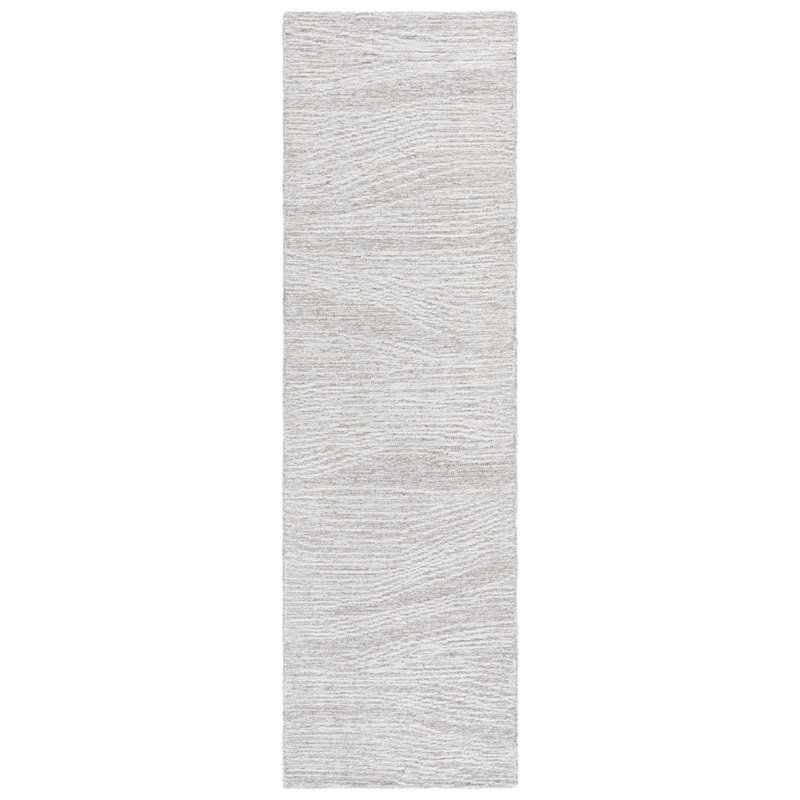 Abstract Wool Hand Tufted Area Rug, Runner 69 x 244 cm
