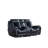 CLARK BLANCHE BLACK/VELVET POWER CONSOLE RECLINING LS WITH LED