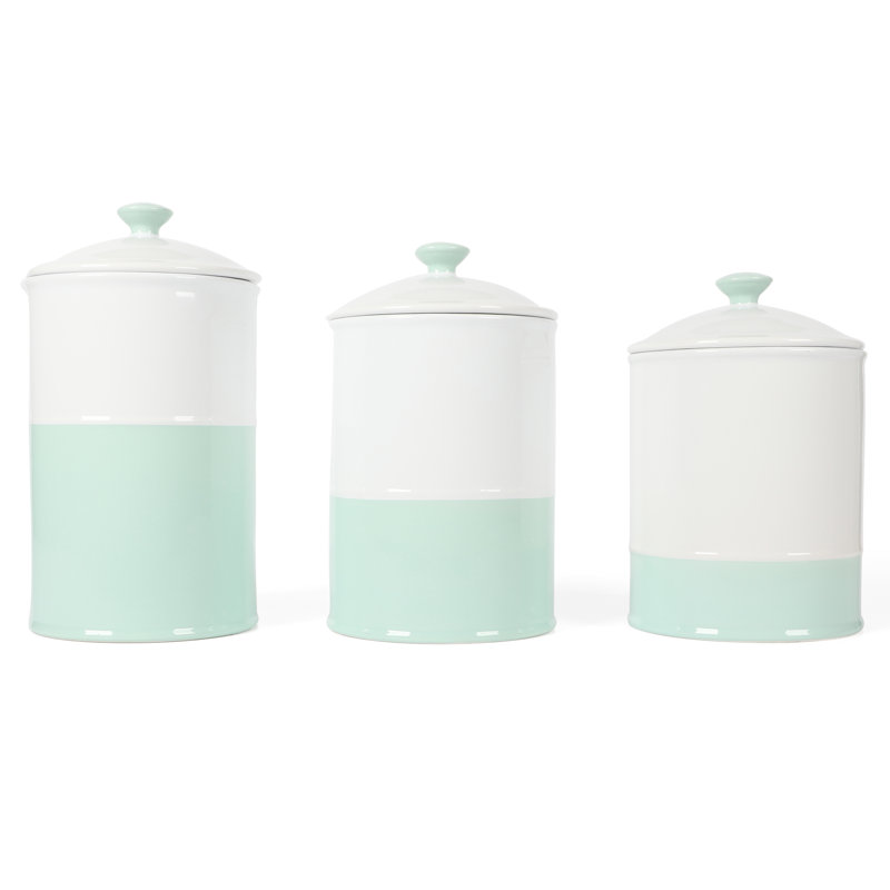6 Piece Stoneware Kitchen Canister Set