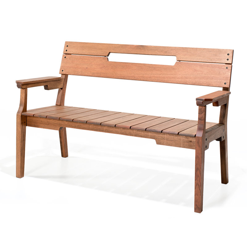 Banc de jardin en bois Marvine
