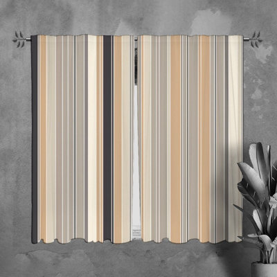 Paire de rideaux obscurcissant en polyester Tazmeen