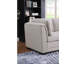 Sectional Sofa, 121.5" Light Grey Linen Fabric Reversible Sectional Sofa With 2 Ottomans