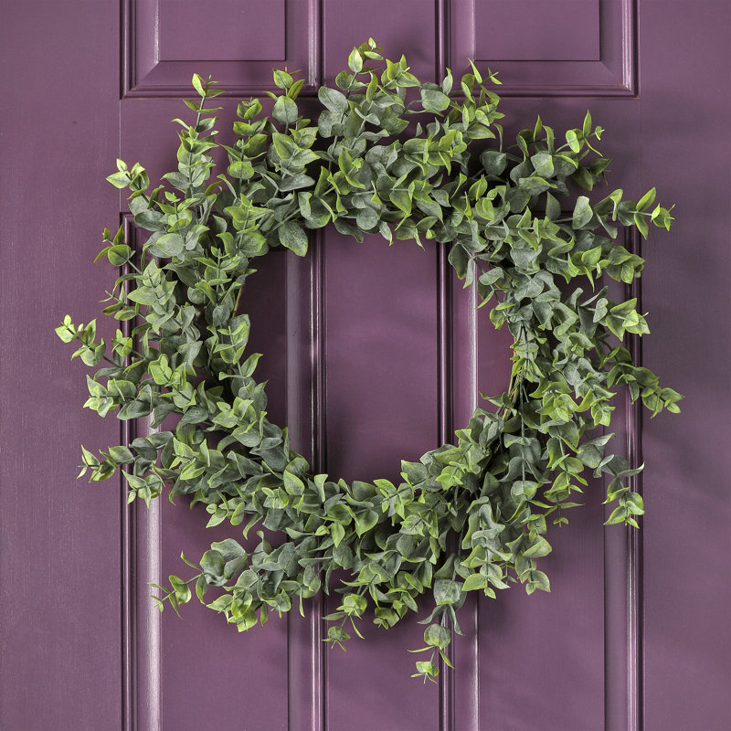 Couronne d'eucalyptus UV 28 po, 28 po x 28 po