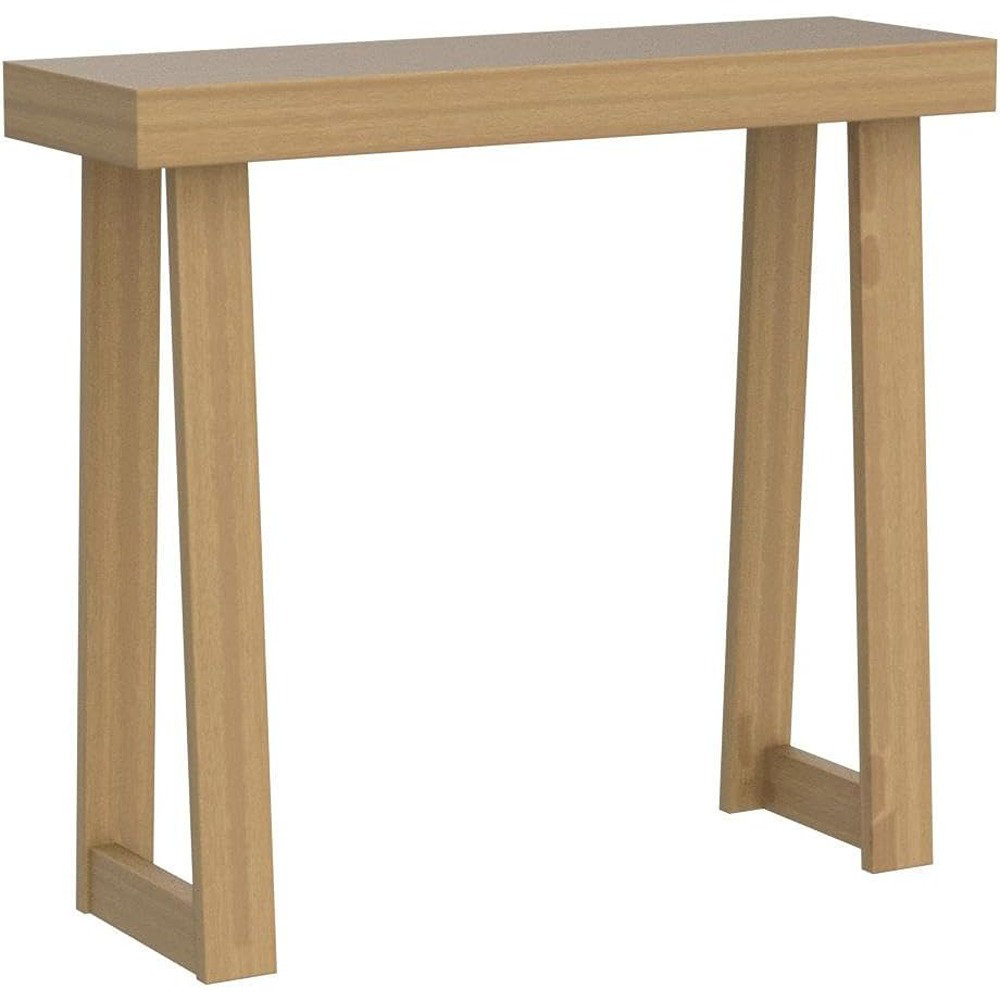 OSP Sierra 36-Inch Sofa Table With Lower Shelf - Mission Style, Ash Brown, Ready To Assemble