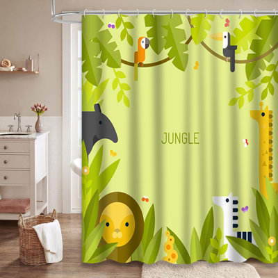 Rideau de douche Tropical Forest