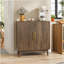 Buffet avec rangement, buffet sculpté à 2 portes, armoire d'appoint multifonctionnelle avec panneau à couches réglables pour le salon, le vestibule, le couloir, le bureau, la cuisine et la salle à manger