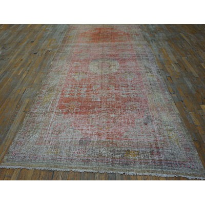 Rustic Casual Antique East Turkestan Khotan Rug