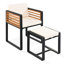 Ensemble repas de patio en bois d'acacia 9 pièces GO-728648005