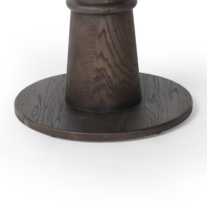 Goetz Bar Table-Brown Oak-Bar, Brown Oak Veneer, 30" H x 32" L x 32" W