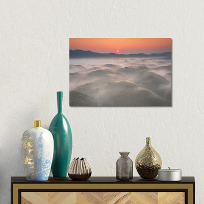 Sunrise In Highland 1 Piece Wrapped Canvas Wall Art