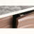Unique 3D Wave Texture Sideboard with Marble-Like Sticker Counter Top