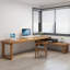 Bureau moderne et simple en bois massif de grande et de petite taille-1106656034-1106656036