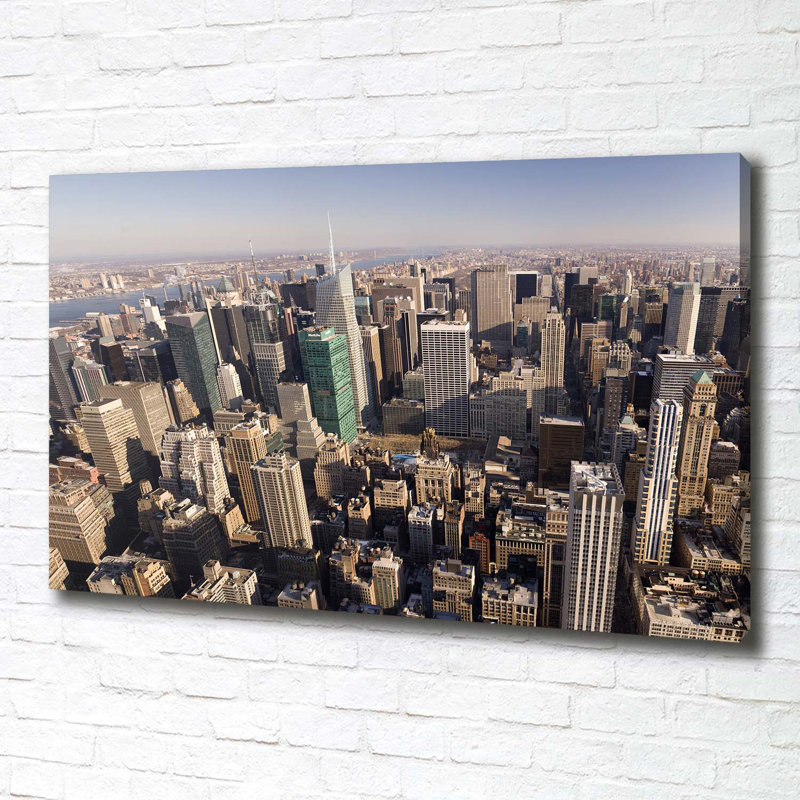 New York Bird Flight - Wrapped Canvas Print