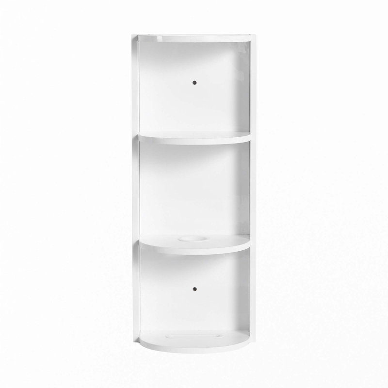 Support de rangement mural 12 po pour salle de bain, Blanc