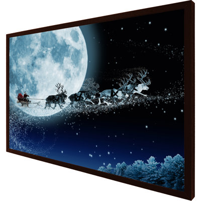 Vasbinder Magic Santa's Sleigh - Single Picture Frame Print