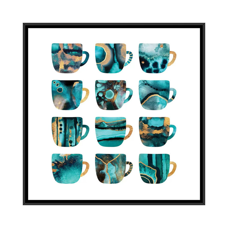 « my favorite café » par elisabeth fredriksson, impression sur toile tendue, H 18 po x l 18 po x P 1,5 po, Pas de tapis
