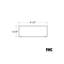 Tête de lit simple 36 po FHC H45MBS 1-3 / 4 po x 4-1 / 2 po - Noir mat