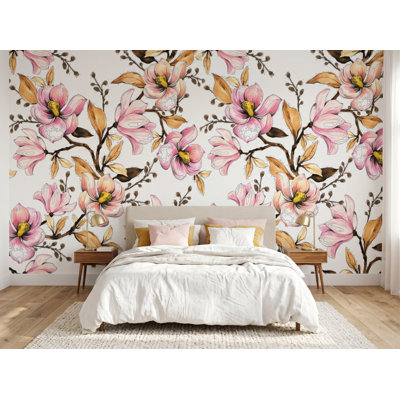 Panneau de papier peint auto-adhésif L 8,33 pi x l 100 po Spring Flowers, l 100 po x H 100 po, vinyle autocollant