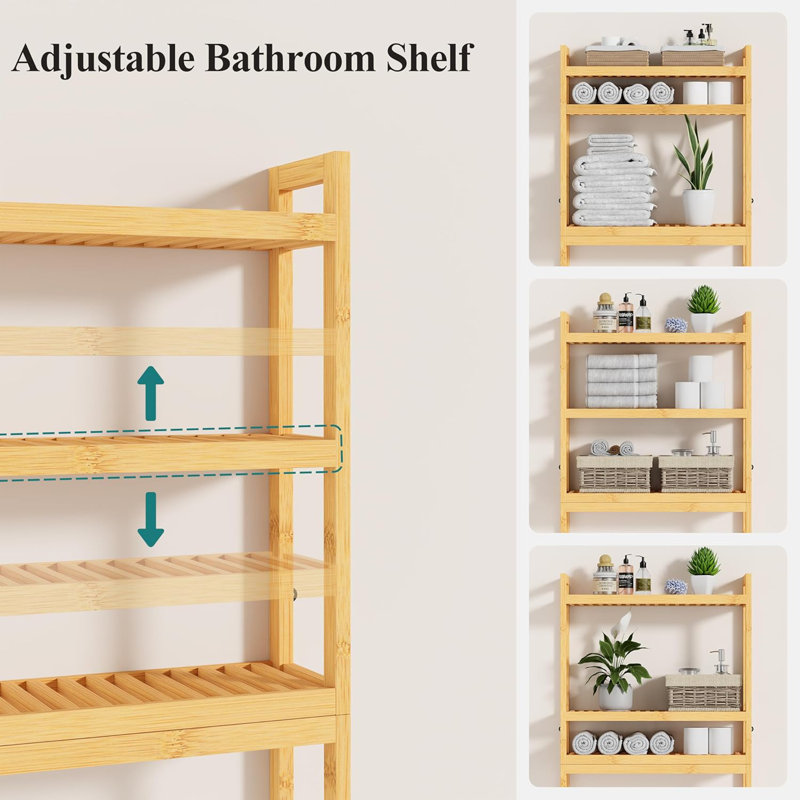 Rangement au-dessus de la toilette, Naturel