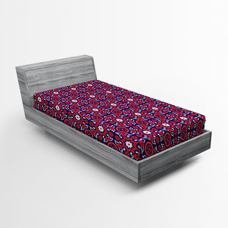 Drap-housse d’orientation floral, Drap-housse simple TG